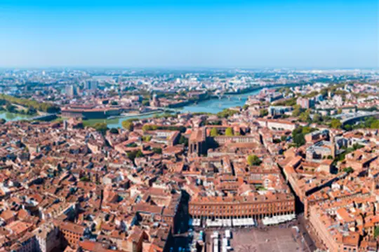 ville de toulouse vue de haut
