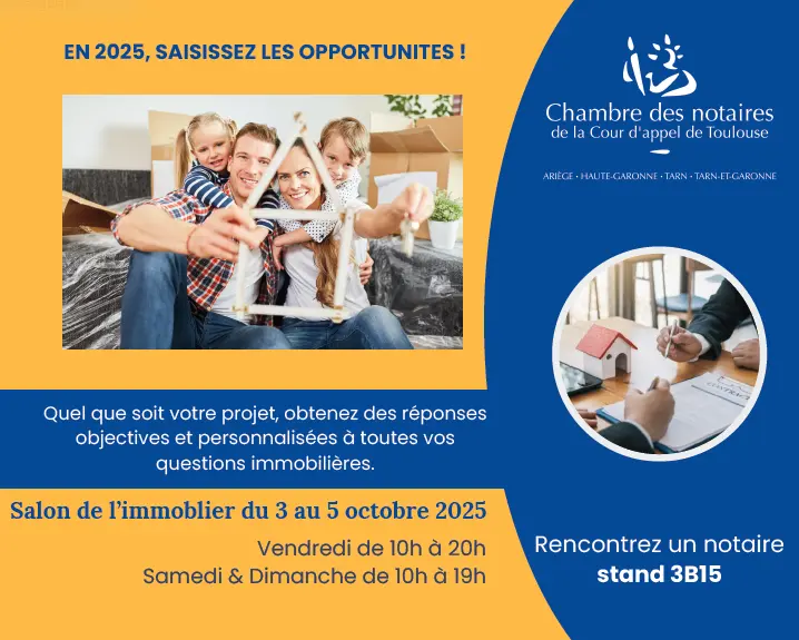 Affiche des opportunités 2025 chambre des notaires